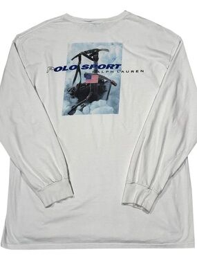 Vintage Polo Sport Ralph Lauren Arctic Challenge Long Sleeve Shirt (Size XL)